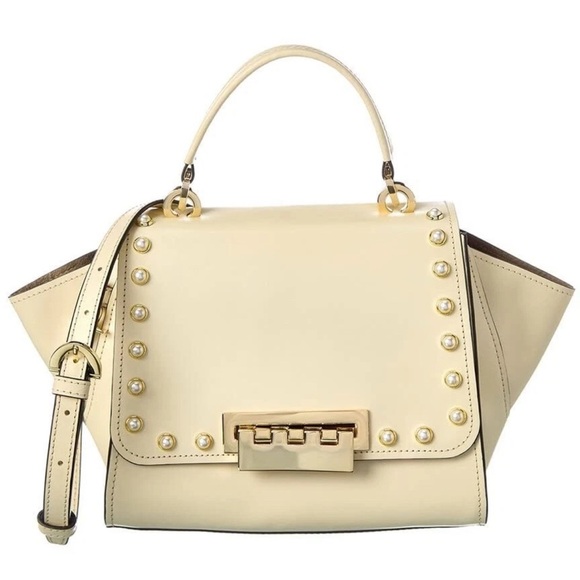 ZAC Zac Posen Handbags - ZAC Zac Posen Eartha Top Handle Crossbody Womens Bag Mini Pearl Lady Swan Ivory